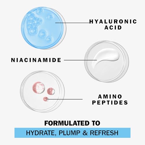Olay Regenerist Hyaluronic Acid + Peptide 24 Gel Face Moisturizer for All Day Skin Hydration, Fragrance-Free, 1.7 oz with Niacinamide, includes Olay Whip Travel Size for Dry Skin