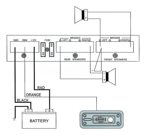 Amplificador de Poder D 5800w Audio 4 Canales para Auto