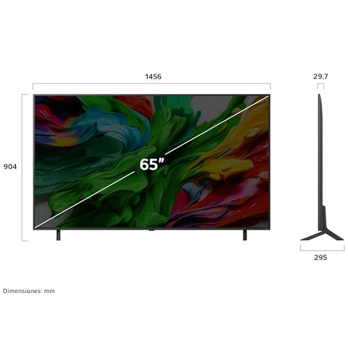 LG Pantalla 65 Pulgadas QNED EVO AI QNED85 4K Smart TV webOS 2025 65QNED85ASG |Sistema Operativo webOS | Identificación de Voz AI | 120Hz| Dynamic QNED Color | Dolby Atmos Channels | FreeSync