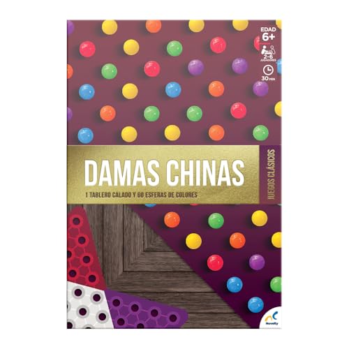 Juego de Mesa Damas Chinas Novelty Corp Foil Máxima Calidad Clásico y Tradicional