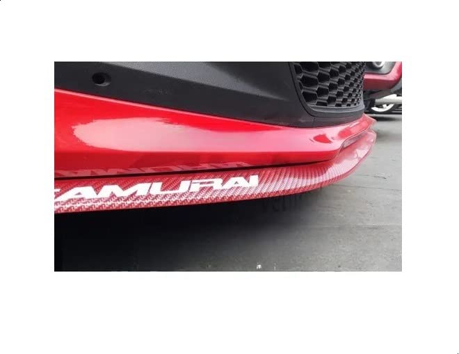 Faldón Universal Vmingo Fibra Carbono Rojo Flexible