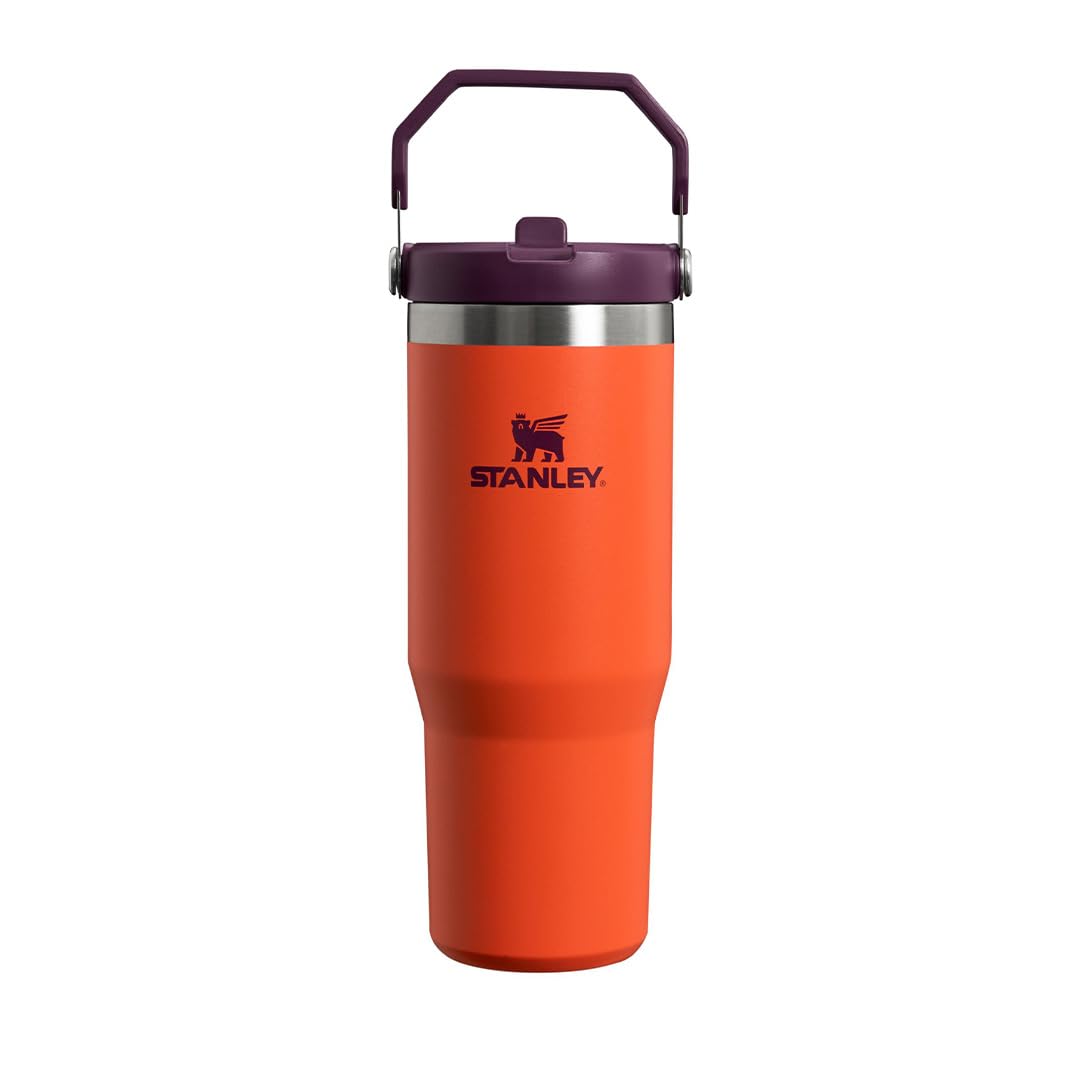 Termo Stanley IceFlow Tigerlily Plum de Acero Inoxidable con Popote Abatible 887ml