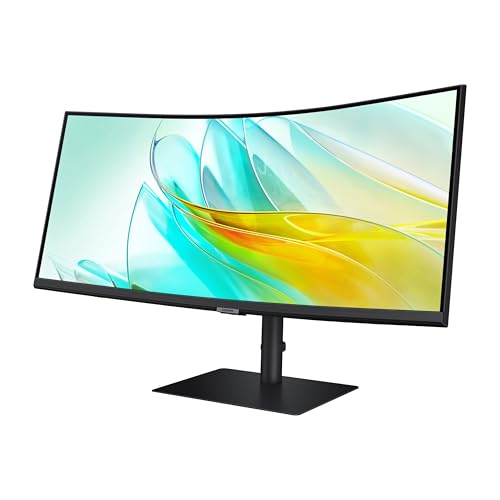 Samsung ViewFinity S65UC, Ultra-WQHD, 100Hz, AMD FreeSync™ HDR10, conmutador KVM integrado con monitor curvado USB-C, LS34C654UANXGO, 2025