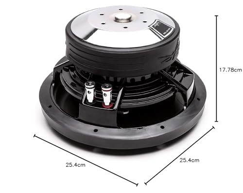 Skar Audio Vd-8 D4 8" 600W MAX Power Dual 4 Ohm Soporte Poco Profundo Subwoofer para Coche