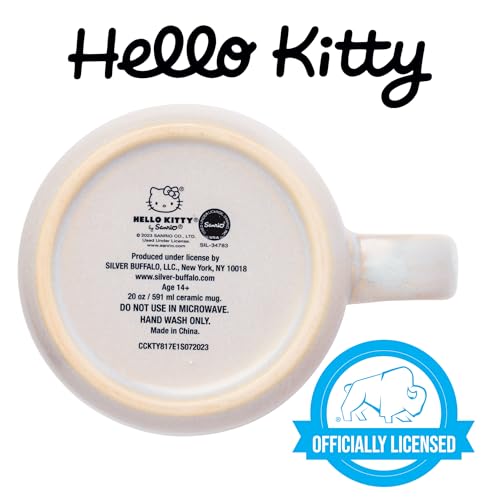 Taza de Cerámica Silver Buffalo Sanrio Hello Kitty Reactive Glaze 20 oz