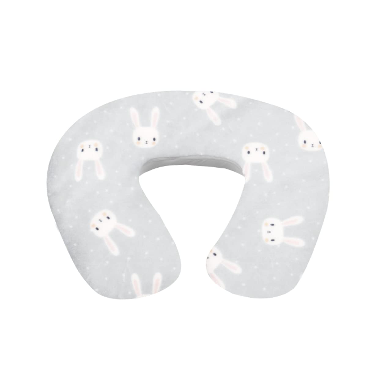CHIQUI MUNDO Almohada de Lactancia Multiusos para Bebé Posicionador para Embarazo Funda Doble Vista Removible 100% Microfibra (Incluye Sujetador).