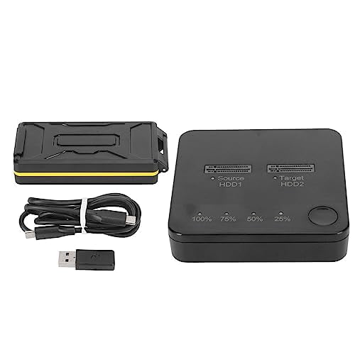 Duplicador SSD M.2 Dpofirs Plata Doble Bahía Tipo C sin Herramientas
