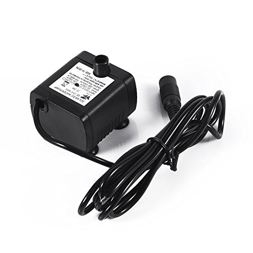 Bomba de Agua Sumergible, DC 12V Solar Bomba de Agua Amphibious Mini Sumergible Eléctrica Ultra Silencioso Bomba de Agua para Acuario Estanque Tanque de Peces