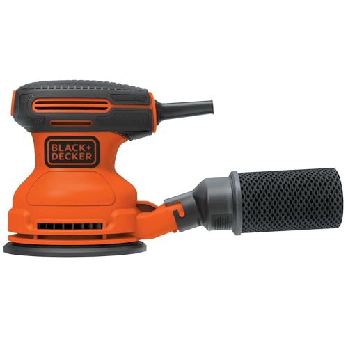 BLACK+DECKER Lijadora Orbital Aleatoria de 180W Disco de 5" (BDERO100-B3)
