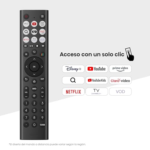 Hisense Television A5N Pantalla 65 Pulgadas, Smart Vidaa TV UHD 4K,Control Remoto por Voz con Alexa, Dolby Vision, Amplia Gama de Colores, Modo de Juego Plus, ALLM