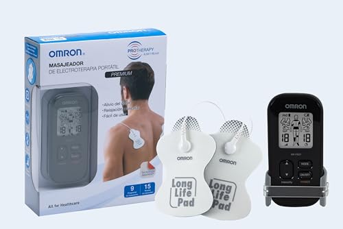 OMRON Masajeador de electroterapia portátil HV-F021 con 3 modos de masaje y 6 modos de tratamiento