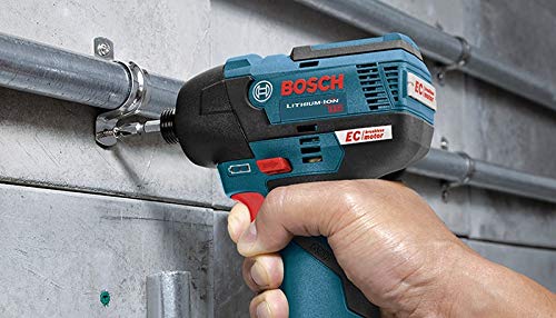 BOSCH Kit combinado sin escobillas de 12 V Max con 2 herramientas con 3/8 pulgadas. Taladro/destornillador, 1/4 pulgadas. driver de impacto hexagonal y (2) baterías de 2 Ah (GXL12V-220B22)