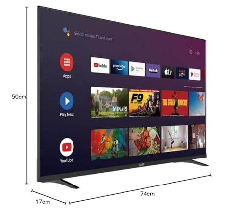 GHIA Pantalla Smart TV G32ATV22. 32" Pulgadas, Android TV Certificado, Full HD 60Hz, 2 HDMI/2 USB/RCA