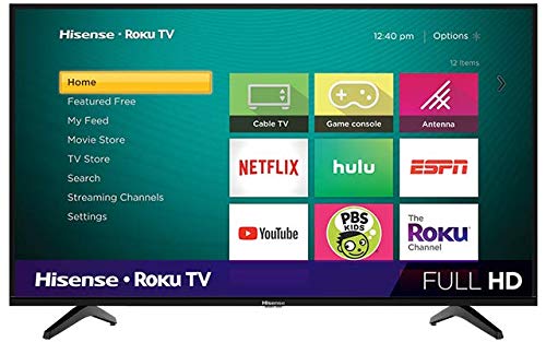 Hisense Television de 40" LED 1080P Full HD Smart TV Frecuencia de Actualización 60Hz Modo de Juego Sonido DTS TruSurround Funciona con Alexa y Google Assistant + Soporte de Pared 40H4030F