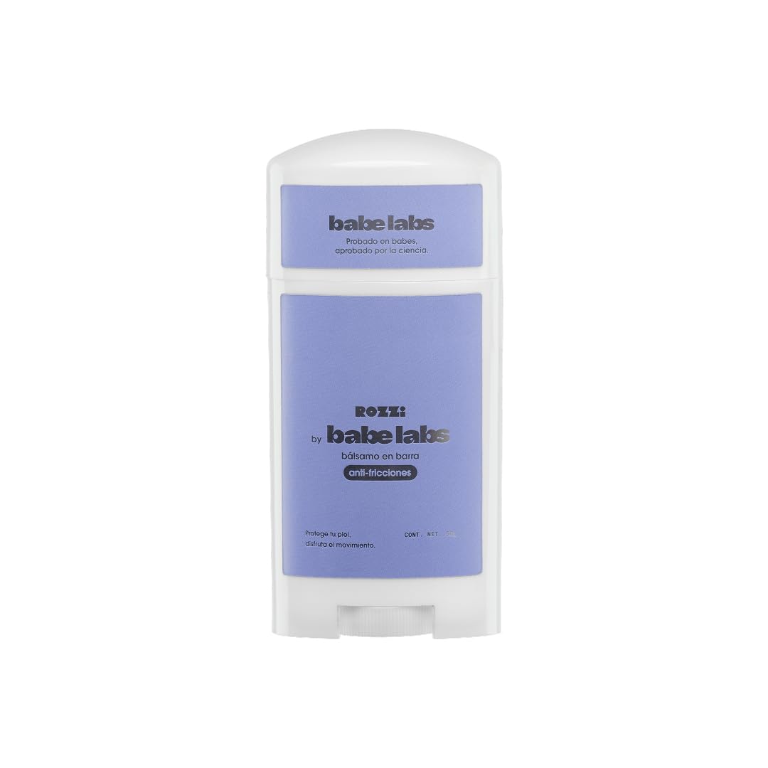 Babe Labs Rozzi – Bálsamo Hidratante en Barra para Fricción Corporal – Protección para Muslos y Axilas con Karité y Coco – 1 Unidad