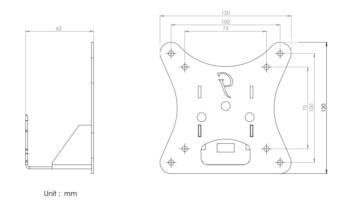 Gladiator Joe® Monitor Arm/Mount VESA Bracket Adapter Compatible with Acer G227HQL, G237HL, G247HYL, H226HQL, H236HL, SA230 bi, SB220q (See Full Model List Below) - 100% Made in North America