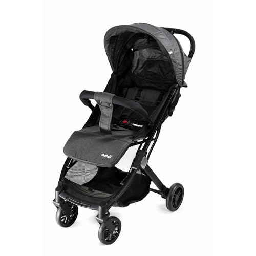 Carriola de Paseo Bebe Motek Livy Maleta Ligera Plegable Gris