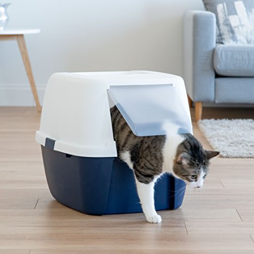 IRIS USA, Inc. - Caja de arena Iris Jumbo con capucha y cuchara, azul marino