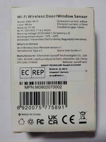 Sensor de Puerta Sonoff DW2 RF Versión