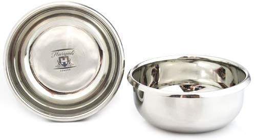Haryali London High Grade German Stainless Steel Non Magnetic Polished Shaving Soap Bowl by Haryali London