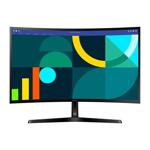 Samsung - Monitor de computadora Curvo FHD 1800R de 27 Pulgadas Essential S3 (S36GD) Series FHD 1800R, 100Hz, Modo de Juego, Comodidad Ocular Avanzada, Puertos HDMI y D-Sub, LS27D366GANXZA, 2024