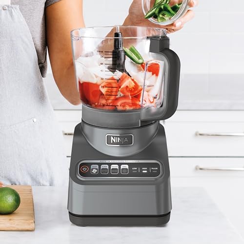 Procesador de Alimentos Ninja Professional Plus Acero Inoxidable con 4 Funciones y Tazón de 9 Tazas