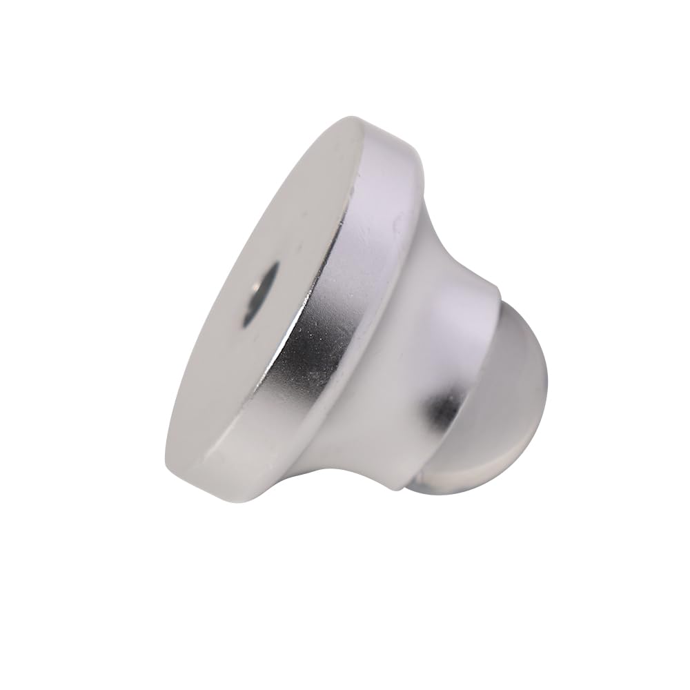 Adaptador de registro de 45 RPM con forma de luna especial de aluminio de 7 pulgadas (plata)..
