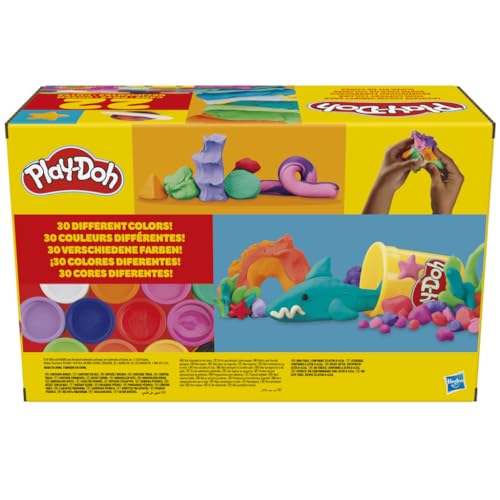 Súper Pack de Colores Play-Doh en Surtido Variado para Manualidades Infantiles 22 Latas de 57 y 113 Gramos para Juguetes Preescolares