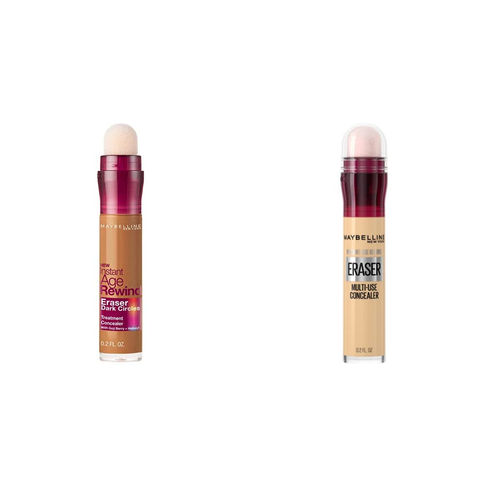 Maybelline Corrector de Maquillaje Instant Age, Rewind Tan, 6 ml + Corrector de Maquillaje Instant Age Rewind, Neutralizer, 6 ml
