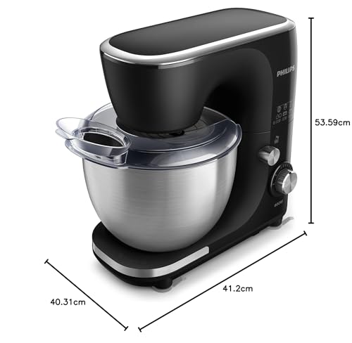 Batidora Planetaria Philips 800 Watts acero 5 Litros 12 Velocidades