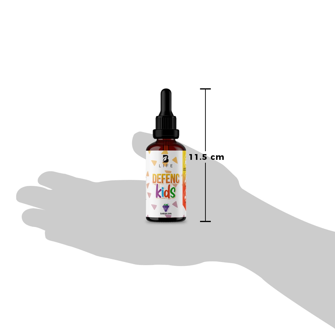 B Life Company Defenc Kids líquido en gotas para niños a partir de 1 año. Ingredientes naturales: Vitamina C, D3, Zinc y Equinácea de 60 Tomas. Defenc Kids.