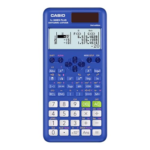 Casio fx-300ES Plus 2ª edición - Calculadora científica estándar | 262 Funciones, visualización de Libros de Texto Natural℠ | Ideal para Escuela Secundaria, matemáticas de Secundaria, estadísticas y