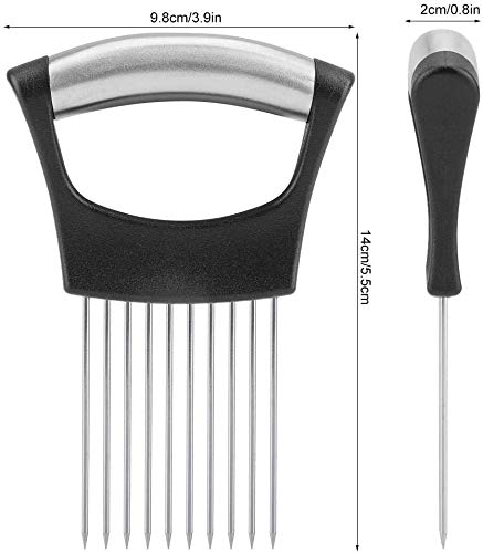 Cortadora de Cebolla y Carne de Acero Inoxidable con 10 Puntas para Cocina
