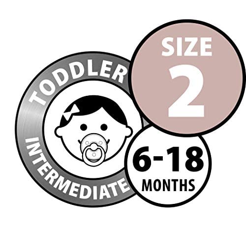 BIBS - Chupetes de goma natural para bebé, juego de 2 chupetes sin BPA, fabricado en Dinamarca, arena/hierro, tamaño 6-18 meses