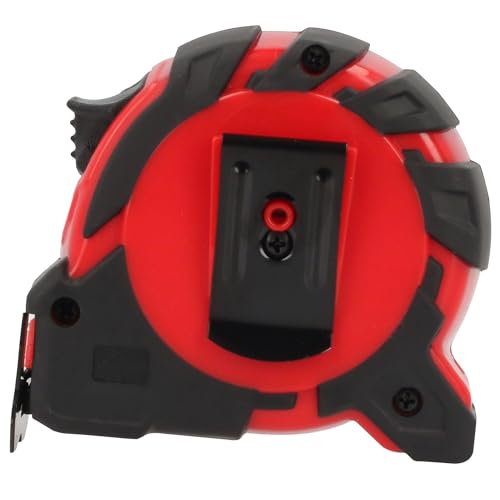 Flexómetro Urrea Rojo Heavy Duty con Hoja de Acero y Carátula de ABS y TPR