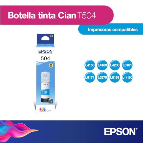 Botella de Tinta Epson Ecofit Cyan T504220