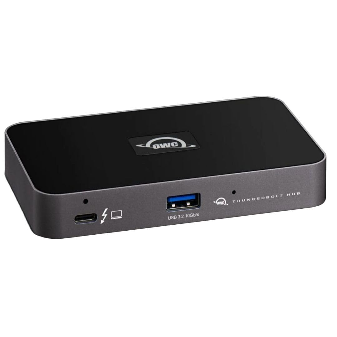OWC Thunderbolt Hub, 5 puertos, compatible con Mac M1, Mac equipado con Thunderbolt 3 y Thunderbolt 4 PC (OWCTB4HUB5P)