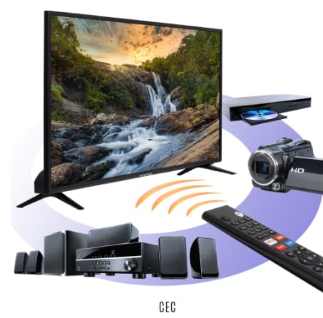 Televisión LED 43 Pulgadas Sceptre Full HD 1080P con 3 Puertos HDMI y Soporte de Pared (Reacondicionado)