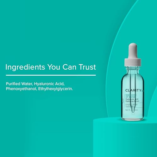 ClarityRx Daily Dose Of Water Hyaluronic Acid Hydrating Serum, 1 Fl Oz (packaging may vary)