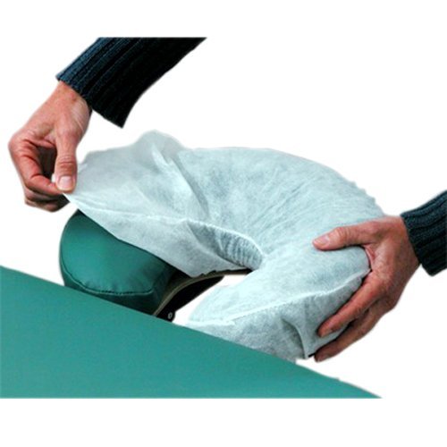Lifesoft Fitted Disposable Headrest Covers Non-Sticking Face Cradle Covers, Universal Size, 50 Count