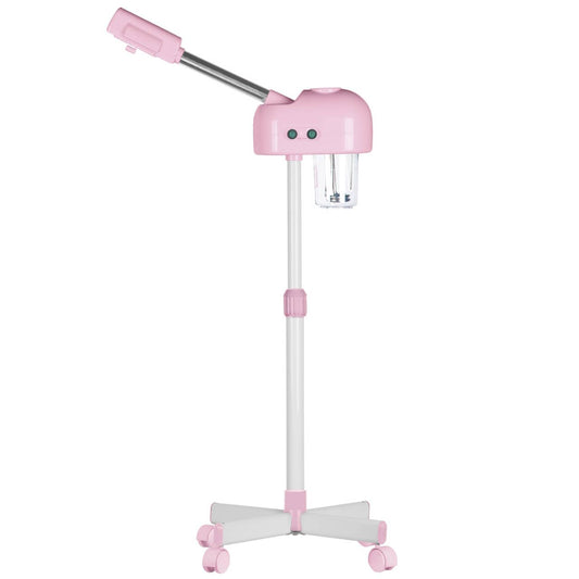 AceFox Vaporizador Facial Profesional, Vaporizador Facial con Ozono, Rosa, Rejuvenecedor