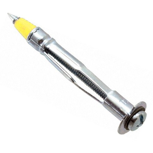 Topzone - Anclaje de pared de acero hueco de 38 mm chapado en zinc con tornillos, 1/8" inch