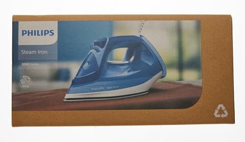 Plancha de Vapor Philips Azul Serie 3000 con 2400 W y Cerámica
