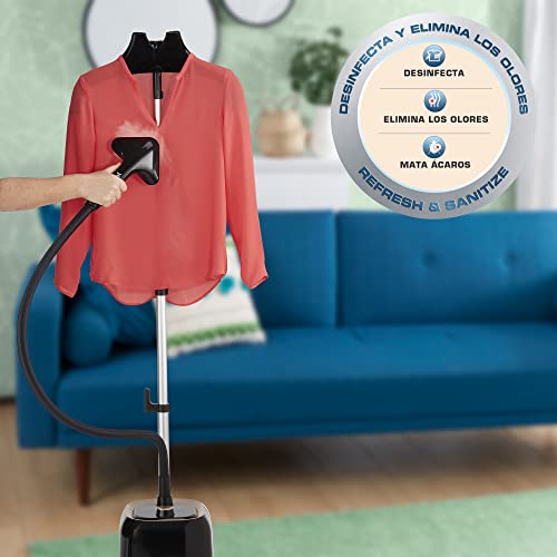 Central de Vapor T-fal Pro Style Negra y Cobre con Desinfección Rápida y Compacta