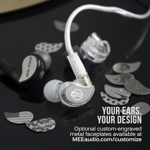 Auriculares de Monitor MEE audio M6 Pro Transparente Sonido Mejorado para Músicos