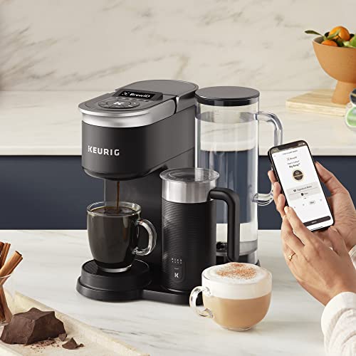 Keurig K-Cafe SMART - Cafetera para cápsulas K-Cafe, color negro