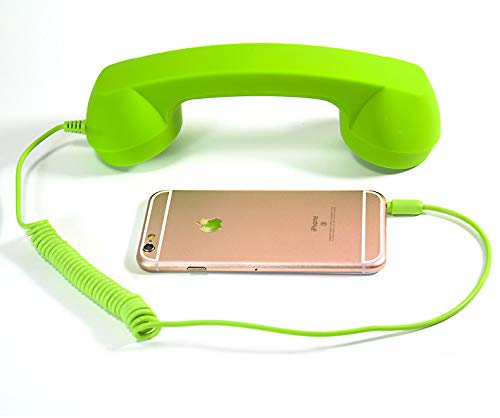 Altavoz Retro YTYKINOY Verde para Teléfono Celular y Micrófono