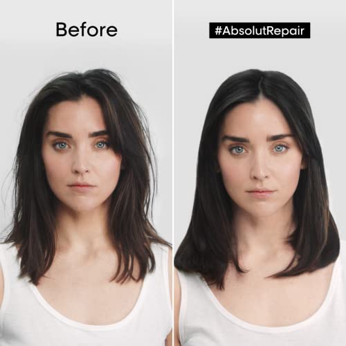 L'Oreal Professionnel Shampoo Reparador Para Cabello Danado 500 Ml Serie Expert Absolut Repair Gold + L'Oreal Professionnel Suero reparador de cabello danado 90 ml serie expert absolut repair gold