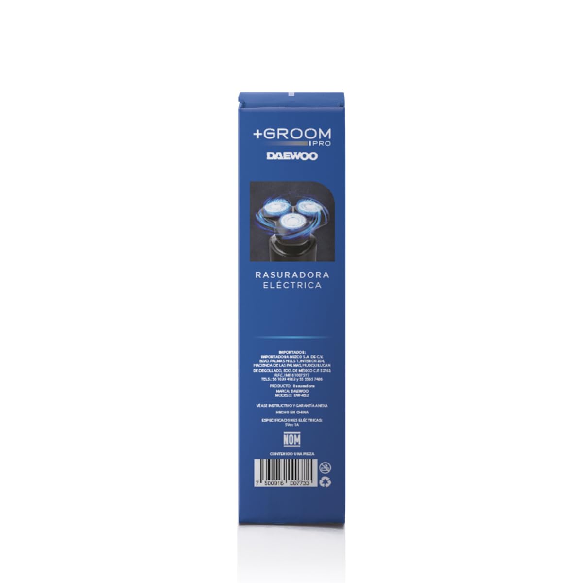 Daewoo Afeitadora Eléctrica para Hombres, 3 Cabezales Flexibles, Groom Pro
