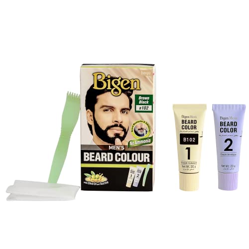 Bigen Tinte en Crema Para Barba y Bigote Men'S Beard Color Castano Medio, 102 grams, 40 gram